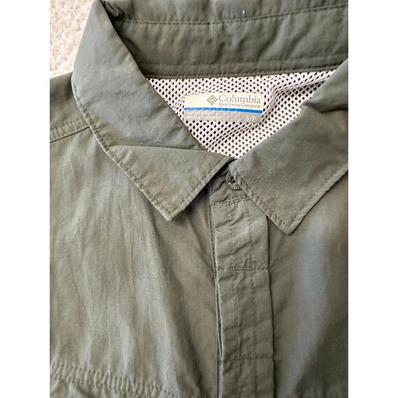 Columbia Mens Short Sleeve Button Down Hiking Shirt Small - Picture 4 of 6